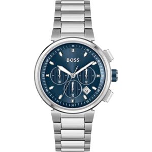Analogové hodinky BOSS Black modrá / stříbrná