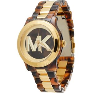 MICHAEL Michael Kors Analogové hodinky hnědá / koňaková / zlatá
