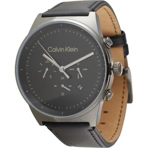 Analogové hodinky 'Timeless' Calvin Klein černá / stříbrná