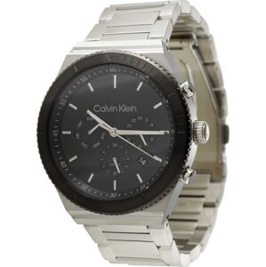 Analogové hodinky Calvin Klein černá / stříbrná