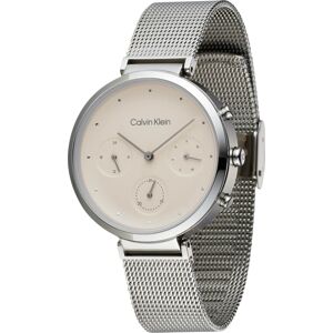 Analogové hodinky Calvin Klein pudrová / stříbrná