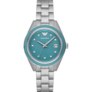 Analogové hodinky Emporio Armani pastelová modrá / stříbrná