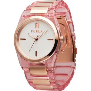 FURLA Analogové hodinky růžově zlatá / růžová / bílá