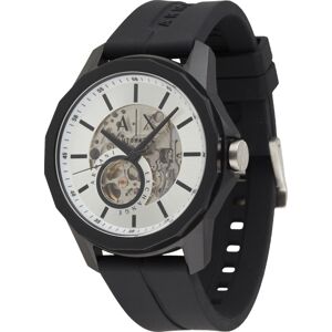 ARMANI EXCHANGE Analogové hodinky černá / stříbrná