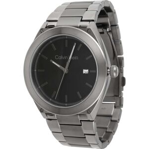 Analogové hodinky Calvin Klein stříbrně šedá
