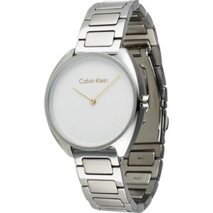 Analogové hodinky 'Timeless' Calvin Klein stříbrná / bílá