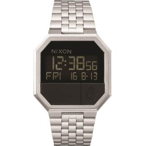 Nixon Digitální hodinky 'Re-Run' černá / stříbrná