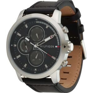Analogové hodinky Tommy Hilfiger námořnická modř / červená / černá / stříbrná
