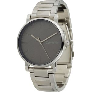 Analogové hodinky Calvin Klein tmavě šedá / stříbrná