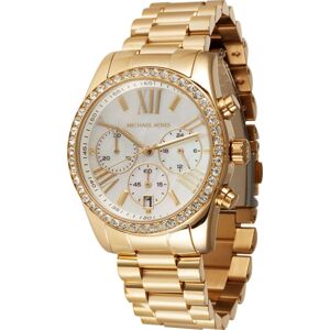 Analogové hodinky 'Lexington' MICHAEL Michael Kors zlatá / průhledná / perlově bílá