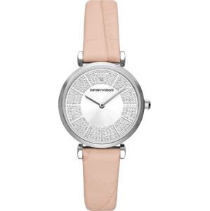 Analogové hodinky Emporio Armani pastelově růžová / stříbrná