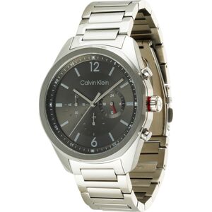Analogové hodinky Calvin Klein antracitová / stříbrná