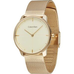 Calvin Klein Analogové hodinky béžová / zlatá / tmavě šedá